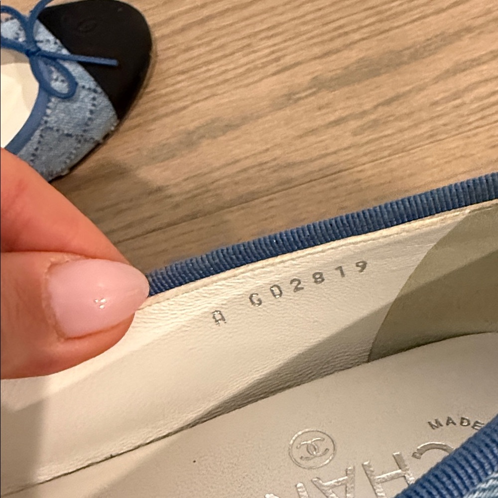 CHANEL Denim Quilted Ballet Flats - Picture 6 of 12